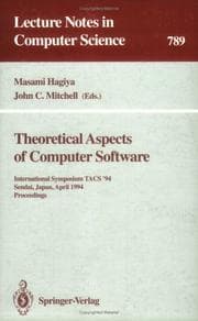 Tapa de Theoretical aspects of computer software
