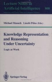 Tapa de Knowledge representation and reasoning under uncertainty