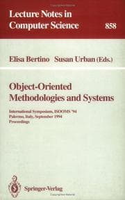 Tapa de Object-oriented methodologies and systems