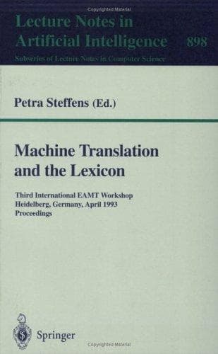 Tapa de Machine Translation and the Lexicon