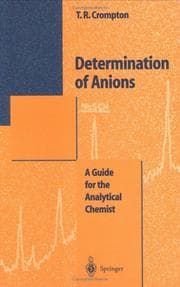 Tapa de Determination of anions