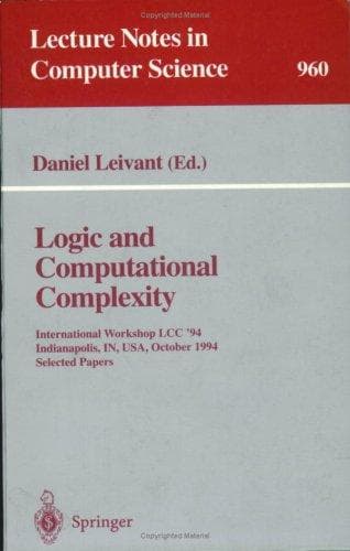 Tapa de Logic and Computational Complexity