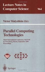 Tapa de Parallel Computing Technologies: Third International Conference, Pact-95, St. Petersburg, Russia, September 12-25, 1995