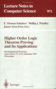 Tapa de Higher order logic theorem proving and its applications