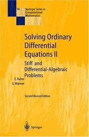 Tapa de Solving ordinary differential equations