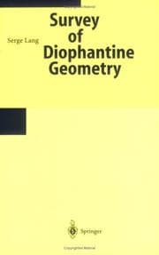 Tapa de Survey of diophantine geometry