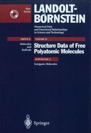 Tapa de Structure Data of Free Polyatomic Molecules Inorganic Molecules Vol. 25a