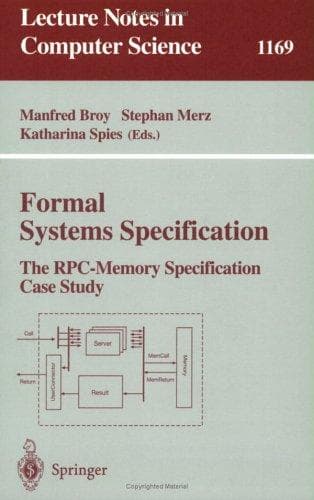 Tapa de Formal systems specification