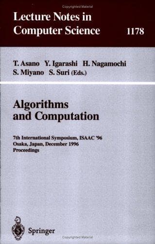 Tapa de Algorithms and computation