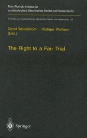 Tapa de The right to a fair trial