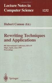 Tapa de Rewriting Techniques and Applications