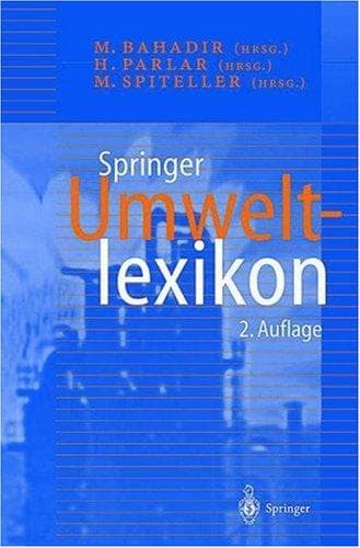Tapa de Springer Umweltlexikon (German Edition)