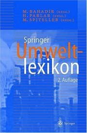 Tapa de Springer Umweltlexikon (German Edition)