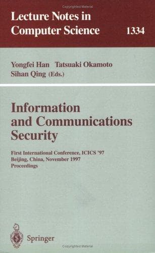 Tapa de Information and communications security