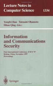 Tapa de Information and communications security
