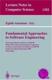 Tapa de Fundamental Approaches to Software Engineering
