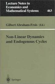 Tapa de Non-linear dynamics and endogenous cycles