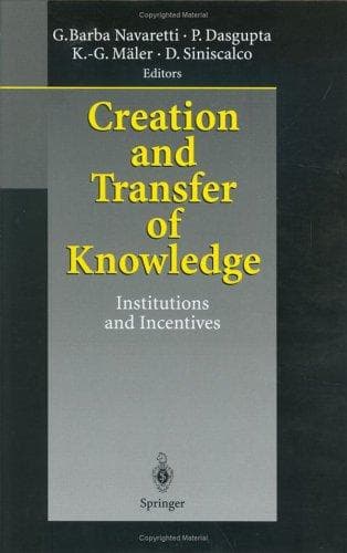Tapa de Creation and Transfer of Knowledge