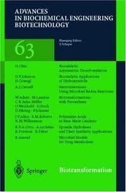 Tapa de Biotransformations (Advances in Biochemical Engineering/Biotechnology)