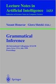 Tapa de Grammatical inference