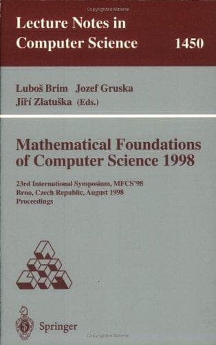 Tapa de Mathematical Foundations of Computer Science, 1998