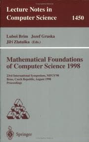 Tapa de Mathematical Foundations of Computer Science, 1998