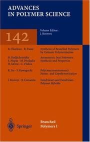 Tapa de Advances in Polymer Science