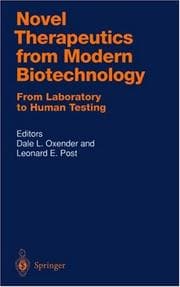 Tapa de Novel therapeutics from modern biotechnology