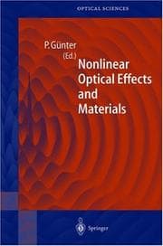 Tapa de Nonlinear Optical Effects and Materials
