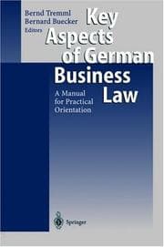 Tapa de Key aspects of German business law