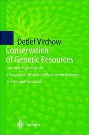 Tapa de Conservation of Genetic Resources