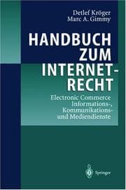Tapa de Handbuch zum Internetrecht