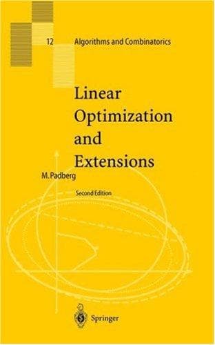 Tapa de Linear optimization and extensions