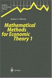 Tapa de Mathematical Methods for Economic Theory 1 (Studies in Economic Theory)