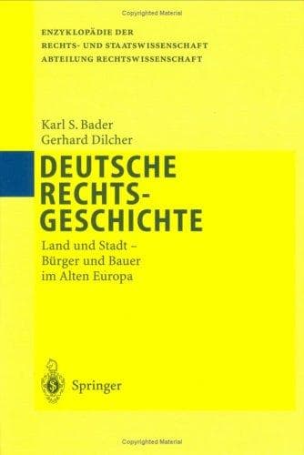 Tapa de Deutsche Rechtsgeschichte