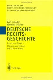 Tapa de Deutsche Rechtsgeschichte