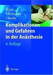 Tapa de Komplikationen und Gefahren in der Anästhesie