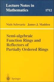Tapa de Semi-algebraic function rings and reflectors of partially ordered rings
