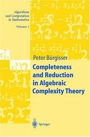 Tapa de Completeness and Reduction in Algebraic Complexity Theory (Algorithms and Computation in Mathematics)