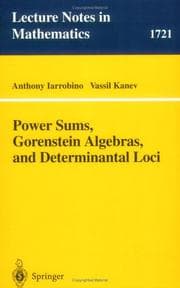 Tapa de Power sums, Gorenstein algebras, and determinantal loci