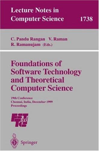 Tapa de Foundations of Software Technology and Theoretical Computer Science