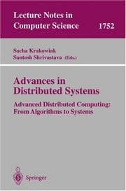 Tapa de Advances in distributed systems