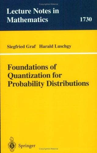 Tapa de Foundations of quantization for probability distributions