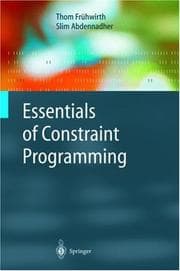 Tapa de Essentials of constraint programming