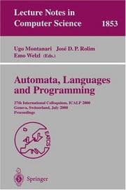 Tapa de Automata, languages and programming