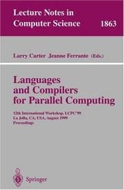Tapa de Languages and compilers for parallel computing