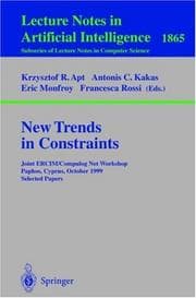 Tapa de New trends in constraints