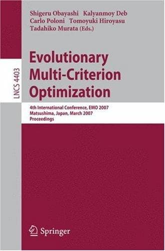 Tapa de Evolutionary multi-criterion optimization