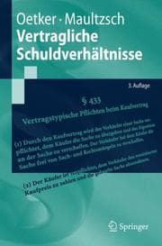 Tapa de Vertragliche Schuldverhältnisse