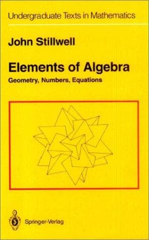 Tapa de Elements of algebra